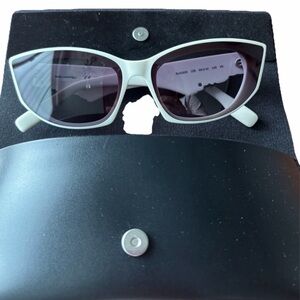 Karl Lagerfeld White Cat-Eye Sunglasses